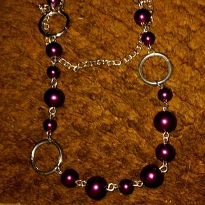 VINTAGE DOUBLE STRAND NECKLACE WITH MATCHING EARRINGS